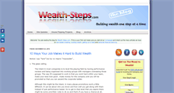 Desktop Screenshot of blog.wealth-steps.com